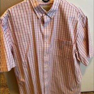 Cabela's Short Sleeve Plaid Button Down, Men's Large